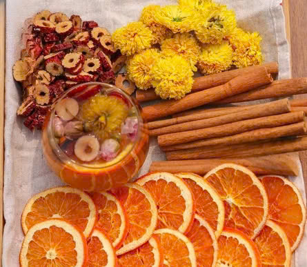 Trà cam quế hoa cúc